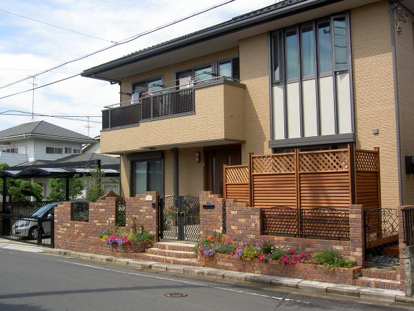 目隠し　ラチス　ウッドデッキ